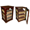 The Milano 125 Count Cigar Countertop Display Humidor with Trays